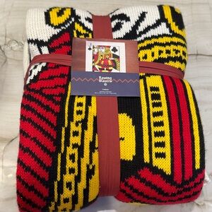 Rowing Blazers Red and Yellow Knit Blanket